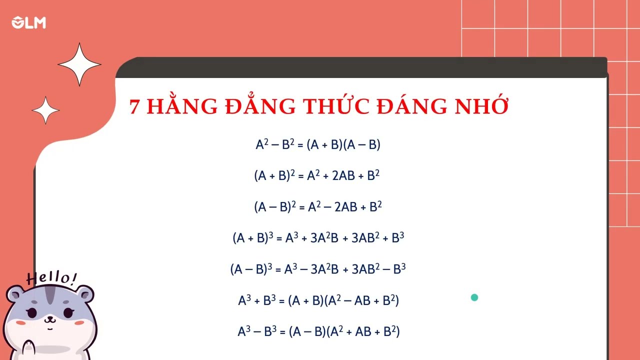 7 Hằng Đẳng Thức Đáng Nhớ trong Đại Số